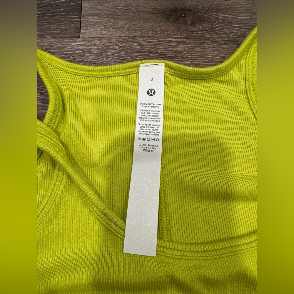 SOLD- Lululemon Ribbed Tight Tank - Picture 3 of 3